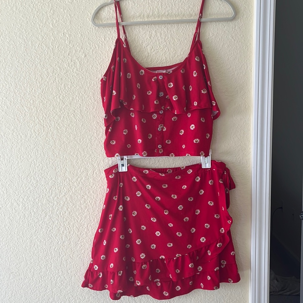 Tank top and wrap skirt